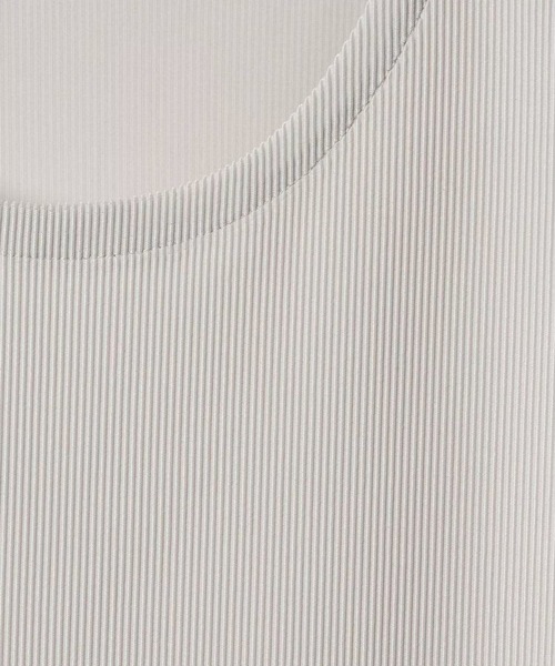 soerte（ソエルテ）の「Tricot pique sleeveless tops /トリコットピケスリーブレストップス（Tシャツ/カットソー・メンズ・カーキ/アイボリー/ネイビー・1/2/3）」の9枚目の写真