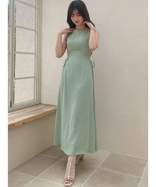 dazzlin（ダズリン）の「サイドオープンリネンライクワンピース