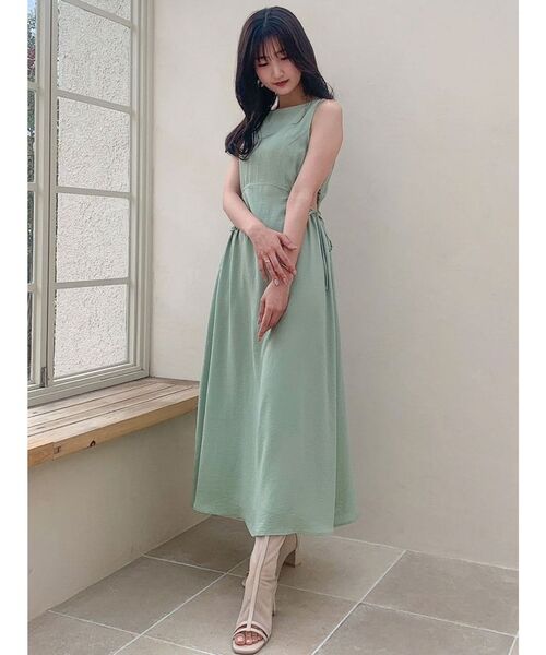 DM掲載品新品タグ付き【Reneルネ】ウォッシャブル リネンライクワンピース38 DM掲載品新品タグ付き【Reneルネ】ウォッシャブル リネンライク