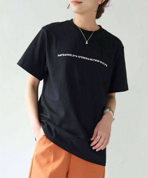 HER CLOSET(ハークローゼット)の「【shemoshelly】WEB限定ナンバーラインロゴTシャツ(Tシャツ/カットソー・レディース・ホワイト/ブラック・S/M/L)」の15枚目の写真