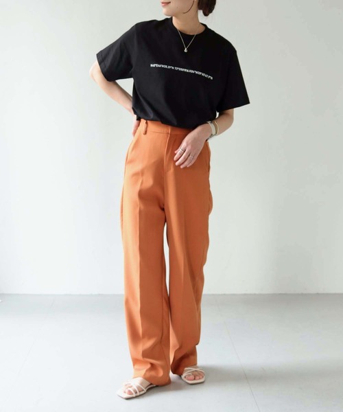 HER CLOSET(ハークローゼット)の「【shemoshelly】WEB限定ナンバーラインロゴTシャツ(Tシャツ/カットソー・レディース・ホワイト/ブラック・S/M/L)」の18枚目の写真