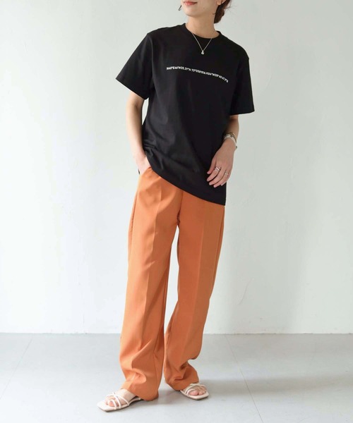 HER CLOSET(ハークローゼット)の「【shemoshelly】WEB限定ナンバーラインロゴTシャツ(Tシャツ/カットソー・レディース・ホワイト/ブラック・S/M/L)」の19枚目の写真