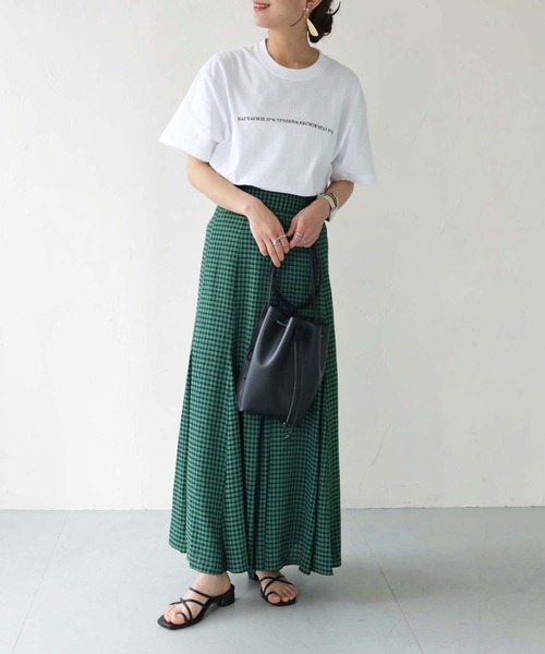 HER CLOSET(ハークローゼット)の「【shemoshelly】WEB限定ナンバーラインロゴTシャツ(Tシャツ/カットソー・レディース・ホワイト/ブラック・S/M/L)」の7枚目の写真