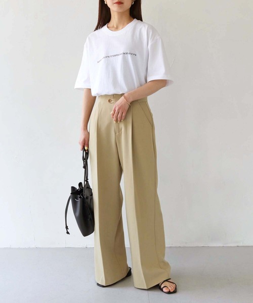 HER CLOSET(ハークローゼット)の「【shemoshelly】WEB限定ナンバーラインロゴTシャツ(Tシャツ/カットソー・レディース・ホワイト/ブラック・S/M/L)」の14枚目の写真