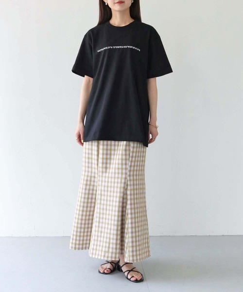 HER CLOSET(ハークローゼット)の「【shemoshelly】WEB限定ナンバーラインロゴTシャツ(Tシャツ/カットソー・レディース・ホワイト/ブラック・S/M/L)」の21枚目の写真