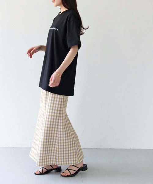 HER CLOSET(ハークローゼット)の「【shemoshelly】WEB限定ナンバーラインロゴTシャツ(Tシャツ/カットソー・レディース・ホワイト/ブラック・S/M/L)」の22枚目の写真