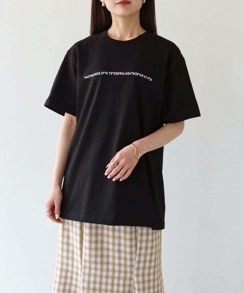 HER CLOSET(ハークローゼット)の「【shemoshelly】WEB限定ナンバーラインロゴTシャツ(Tシャツ/カットソー・レディース・ホワイト/ブラック・S/M/L)」の20枚目の写真