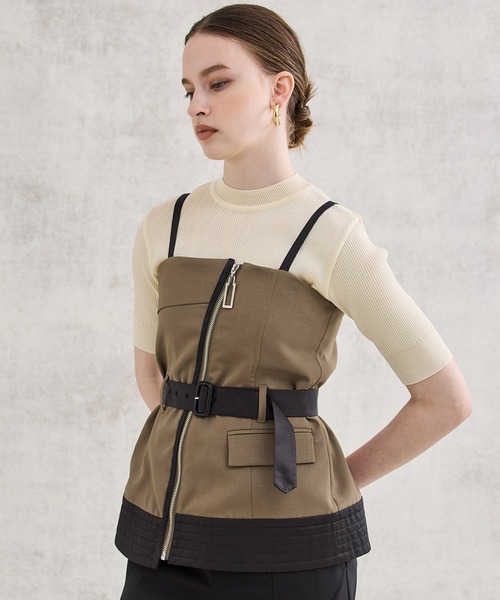 UNITED TOKYO（ユナイテッドトウキョウ）の「ギルドコルセットビスチェ（キャミソール・レディース・ブラック/カーキ・FREE）」の18枚目の写真