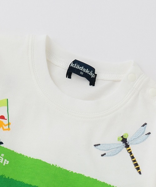 kladskap(クレードスコープ)の「昆虫グラフィック長袖Tシャツ(Tシャツ/カットソー・キッズ・オフホワイト・130cm/80cm/90cm/110cm/100cm/120cm)」の2枚目の写真