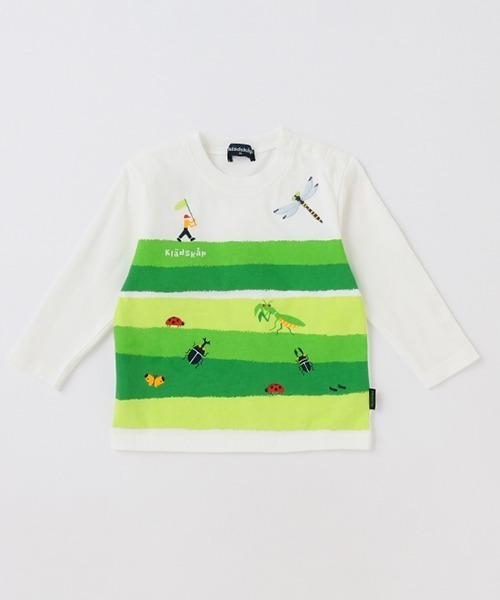 kladskap(クレードスコープ)の「昆虫グラフィック長袖Tシャツ(Tシャツ/カットソー・キッズ・オフホワイト・130cm/80cm/90cm/110cm/100cm/120cm)」の14枚目の写真