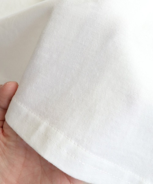 Pierrot（ピエロ）の「綿100％ ギャザーフリルスリーブTシャツ（Tシャツ/カットソー・レディース・ブラック/ライトグレー/ネイビー/オフホワイト/ブルー系その他/パープル系その他/グレイッシュベージュ/チャコール/ブラウン/オリーブ/ミント/イエロー系その他・M/L）」の15枚目の写真