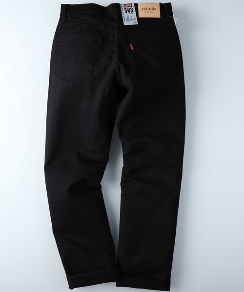 EDWIN(エドウィン)の「EDWIN(エドウィン)【メンズ】「503」レギュラーストレート(その他パンツ・メンズ・ブラック・28inch/32inch/34inch/29inch/30inch/33inch/36inch/31inch)」の2枚目の写真