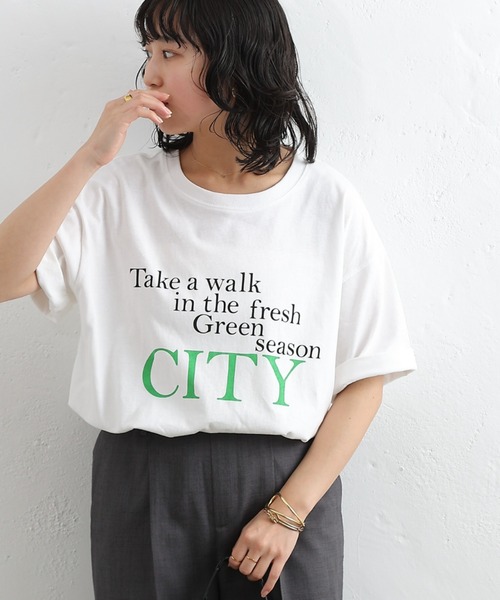 COLONY 2139（コロニートゥーワンスリーナイン）の「20/USA天竺プリントルーズTシャツ（Tシャツ/カットソー・レディース・ネイビー/ホワイト/ホワイト系その他/ホワイト系その他3/ネイビー系/ホワイト系その他2・FREE）」の18枚目の写真