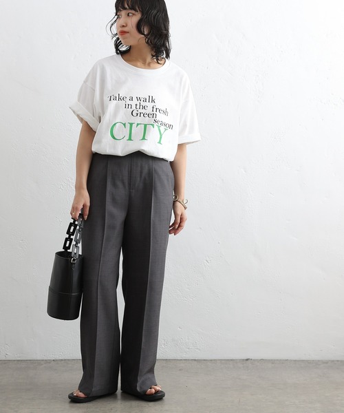 COLONY 2139（コロニートゥーワンスリーナイン）の「20/USA天竺プリントルーズTシャツ（Tシャツ/カットソー・レディース・ネイビー/ホワイト/ホワイト系その他/ホワイト系その他3/ネイビー系/ホワイト系その他2・FREE）」の21枚目の写真