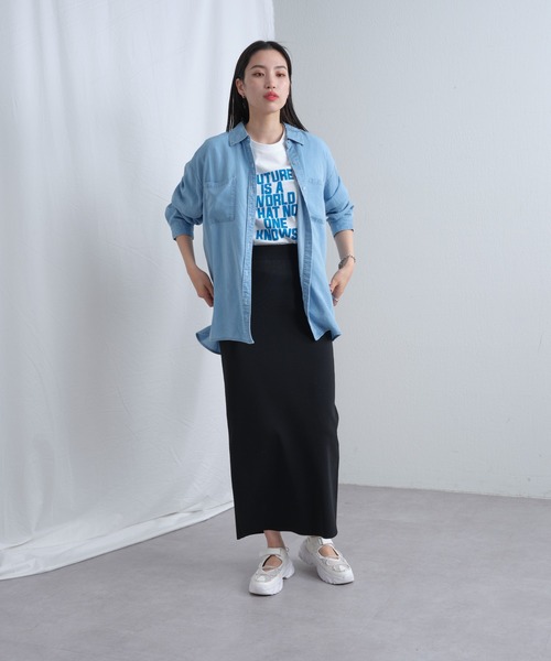 COLONY 2139（コロニートゥーワンスリーナイン）の「20/USA天竺プリントルーズTシャツ（Tシャツ/カットソー・レディース・ネイビー/ホワイト/ホワイト系その他/ホワイト系その他3/ネイビー系/ホワイト系その他2・FREE）」の15枚目の写真