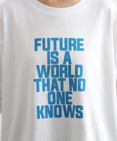 COLONY 2139（コロニートゥーワンスリーナイン）の「20/USA天竺プリントルーズTシャツ（Tシャツ/カットソー・レディース・ネイビー/ホワイト/ホワイト系その他/ホワイト系その他3/ネイビー系/ホワイト系その他2・FREE）」の17枚目の写真