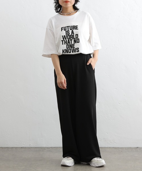 COLONY 2139（コロニートゥーワンスリーナイン）の「20/USA天竺プリントルーズTシャツ（Tシャツ/カットソー・レディース・ネイビー/ホワイト/ホワイト系その他/ホワイト系その他3/ネイビー系/ホワイト系その他2・FREE）」の8枚目の写真