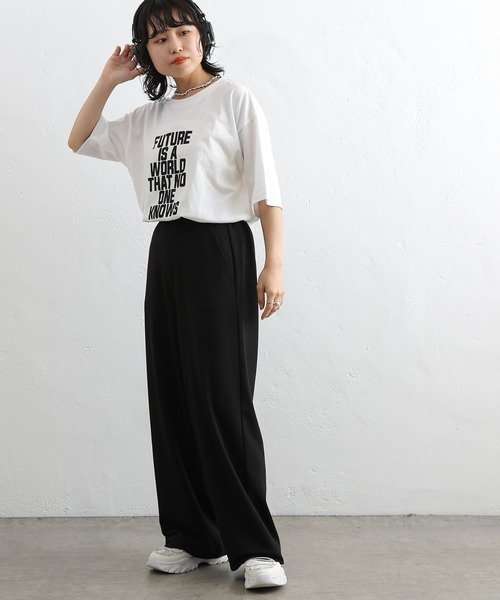 COLONY 2139（コロニートゥーワンスリーナイン）の「20/USA天竺プリントルーズTシャツ（Tシャツ/カットソー・レディース・ネイビー/ホワイト/ホワイト系その他/ホワイト系その他3/ネイビー系/ホワイト系その他2・FREE）」の11枚目の写真