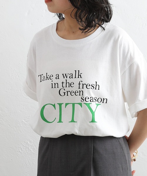 COLONY 2139（コロニートゥーワンスリーナイン）の「20/USA天竺プリントルーズTシャツ（Tシャツ/カットソー・レディース・ネイビー/ホワイト/ホワイト系その他/ホワイト系その他3/ネイビー系/ホワイト系その他2・FREE）」の19枚目の写真