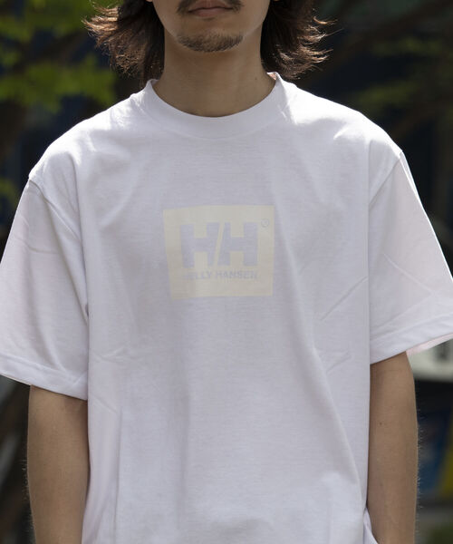 ▲ヘリーハンセン 半袖TシャツXL寸 ホワイト バックプリント/消臭抗菌 新品 HELLY HANSEN ヘリーハンセン HE62324 S⁄S HH LOGO TEE