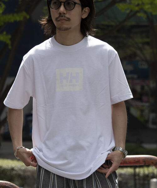 HELLY HANSEN（ヘリーハンセン）の「《WEB限定》【HELLY HANSEN / ヘリーハンセン】ロゴTシャツ 半袖プリントTシャツ（Tシャツ/カットソー・メンズ・ネイビー/ホワイト系その他/ホワイト系その他2・L/M）」の10枚目の写真