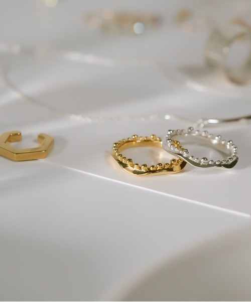 Ops.（オプス）の「アクセサリー リング レディース シルバー925 シンプル 【mielikki-pudota-ring ミエリッキ・プドタ】（リング・レディース・シルバー/イエローゴールド・11号/13号/15号）」の10枚目の写真