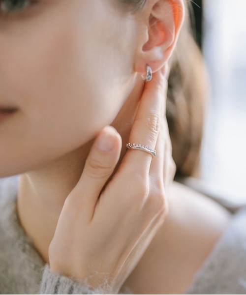 Ops.（オプス）の「アクセサリー リング レディース シルバー925 シンプル 【mielikki-pudota-ring ミエリッキ・プドタ】（リング・レディース・シルバー/イエローゴールド・11号/13号/15号）」の5枚目の写真