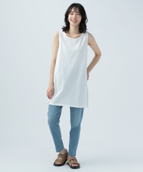 BAYFLOW(ベイフロー)の「スクエアテイルインナータンク(タンクトップ・レディース・オフホワイト・SMALL/MEDIUM)」の14枚目の写真