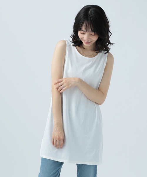 BAYFLOW(ベイフロー)の「スクエアテイルインナータンク(タンクトップ・レディース・オフホワイト・SMALL/MEDIUM)」の3枚目の写真