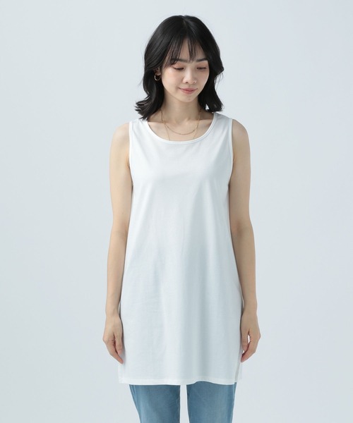 BAYFLOW(ベイフロー)の「スクエアテイルインナータンク(タンクトップ・レディース・オフホワイト・SMALL/MEDIUM)」の6枚目の写真