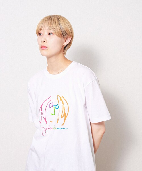 wiffle（ウィッフル）の「WIFFLE / John Lennon T-shirt（Tシャツ/カットソー・メンズ・ホワイト/ブラック・L/XL/M/S）」の2枚目の写真
