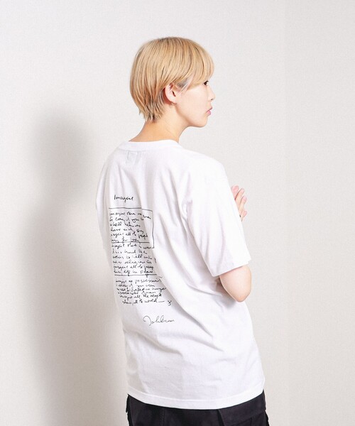 wiffle（ウィッフル）の「WIFFLE / John Lennon T-shirt（Tシャツ/カットソー・メンズ・ホワイト/ブラック・L/XL/M/S）」の6枚目の写真