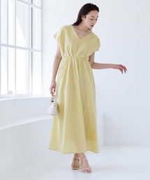 VALENTINO イエロー フレア袖 ワンピース VALENTINO イエロー フレア袖 ワンピース - メルカリ