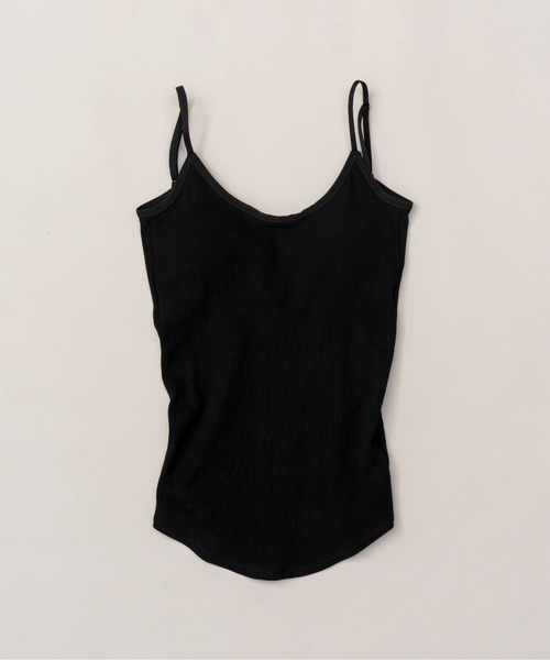 MAISON SPECIAL(メゾンスペシャル)の「Rib Camisole/リブキャミソール【MAISON SPECIAL/メゾンスペシャル】(キャミソール・レディース・ホワイト/ブラック/ベージュ/レッド・FREE)」の2枚目の写真
