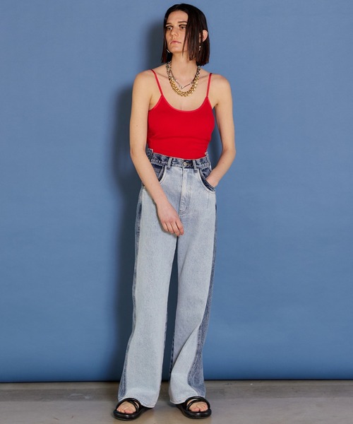 MAISON SPECIAL(メゾンスペシャル)の「Rib Camisole/リブキャミソール【MAISON SPECIAL/メゾンスペシャル】(キャミソール・レディース・ホワイト/ブラック/ベージュ/レッド・FREE)」の7枚目の写真