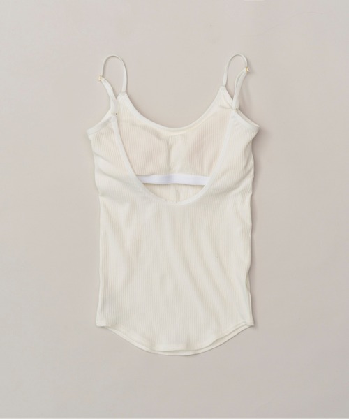 MAISON SPECIAL(メゾンスペシャル)の「Rib Camisole/リブキャミソール【MAISON SPECIAL/メゾンスペシャル】(キャミソール・レディース・ホワイト/ブラック/ベージュ/レッド・FREE)」の16枚目の写真