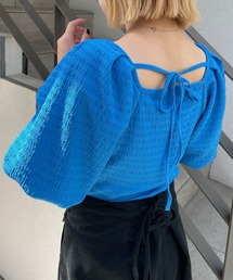 CIAOPANIC | パフスリーブバックリボントップス(Tシャツ/カットソー)