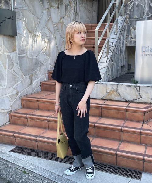 FENDI☆selleria パフスリーブ カットソー半袖 リボン ロゴ