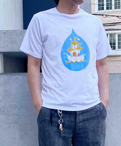NANEA(ナネア)の「プリント&刺繍Tシャツ 半袖クルーネック(Tシャツ/カットソー・レディース・ホワイト・フリー/size1/size2/size3)」の21枚目の写真