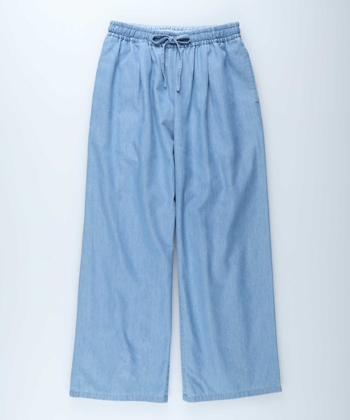 HONEYSUCKLE ROSE（ハニーサックルローズ）の「【HONEYSUCKLE ROSE】サラサラ冷感デニムワイド（デニムパンツ・レディース・ダークインディゴブルー/ライトインディゴブルー・L/M/S）」の14枚目の写真