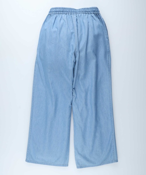 HONEYSUCKLE ROSE（ハニーサックルローズ）の「【HONEYSUCKLE ROSE】サラサラ冷感デニムワイド（デニムパンツ・レディース・ダークインディゴブルー/ライトインディゴブルー・L/M/S）」の4枚目の写真