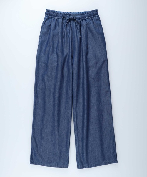 HONEYSUCKLE ROSE（ハニーサックルローズ）の「【HONEYSUCKLE ROSE】サラサラ冷感デニムワイド（デニムパンツ・レディース・ダークインディゴブルー/ライトインディゴブルー・L/M/S）」の15枚目の写真