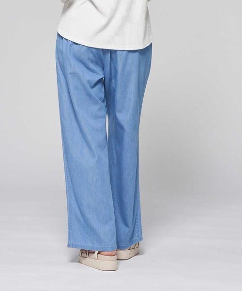 HONEYSUCKLE ROSE（ハニーサックルローズ）の「【HONEYSUCKLE ROSE】サラサラ冷感デニムワイド（デニムパンツ・レディース・ダークインディゴブルー/ライトインディゴブルー・L/M/S）」の12枚目の写真