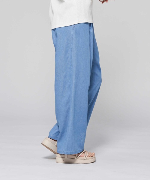 HONEYSUCKLE ROSE（ハニーサックルローズ）の「【HONEYSUCKLE ROSE】サラサラ冷感デニムワイド（デニムパンツ・レディース・ダークインディゴブルー/ライトインディゴブルー・L/M/S）」の13枚目の写真