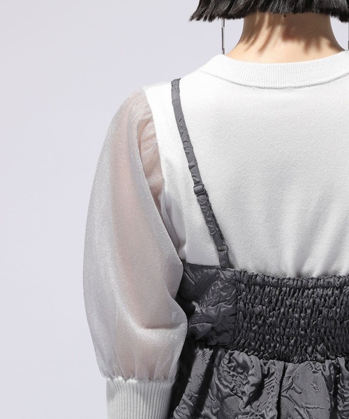 HARE(ハレ)の「フクレジャガードキャミビスチェ(HARE)(キャミソール・レディース・グレー/ブラック・FREE)」の15枚目の写真