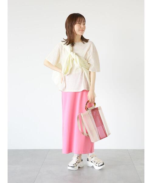 ehka sopo（エヘカソポ）の「配色メッシュトートバッグ（ハンドバッグ・レディース・ブラック/ベージュ/ブラウン・F）」の10枚目の写真