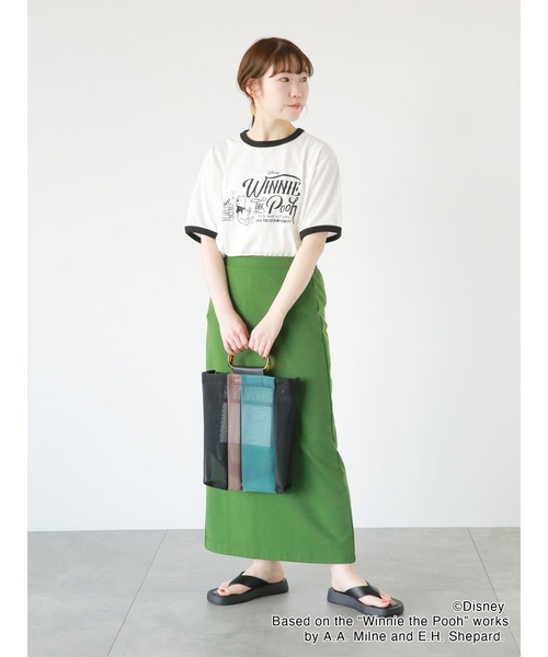 ehka sopo（エヘカソポ）の「配色メッシュトートバッグ（ハンドバッグ・レディース・ブラック/ベージュ/ブラウン・F）」の4枚目の写真