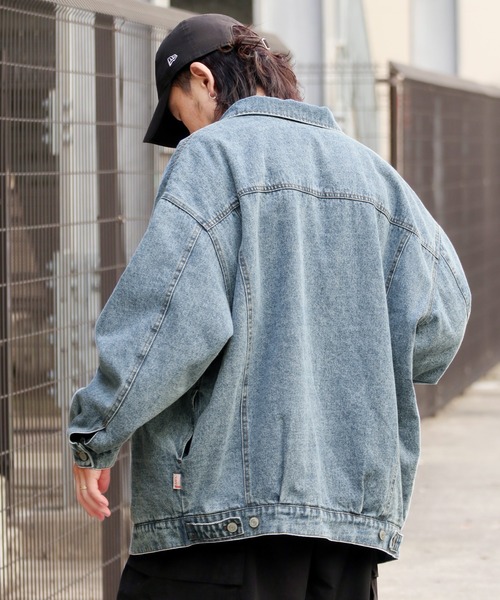 《JAVAジャバコラボ》ゆるっとラフシルエット裏キルティングBigデニムジャケット
