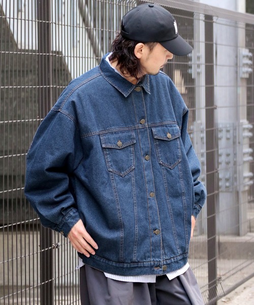 《JAVAジャバコラボ》ゆるっとラフシルエット裏キルティングBigデニムジャケット