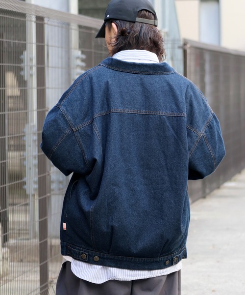 《JAVAジャバコラボ》ゆるっとラフシルエット裏キルティングBigデニムジャケット